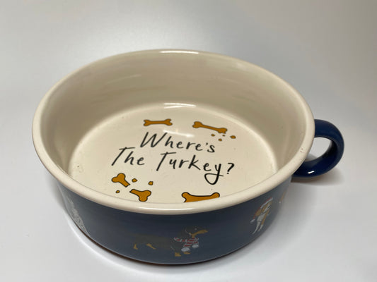 Stoneware Dog Bowl
