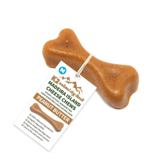 K2 Madeira Island Cheese Chews - Peanut Butter (M)