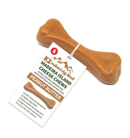 K2 Madeira Island Cheese Chews - Peanut Butter (S)